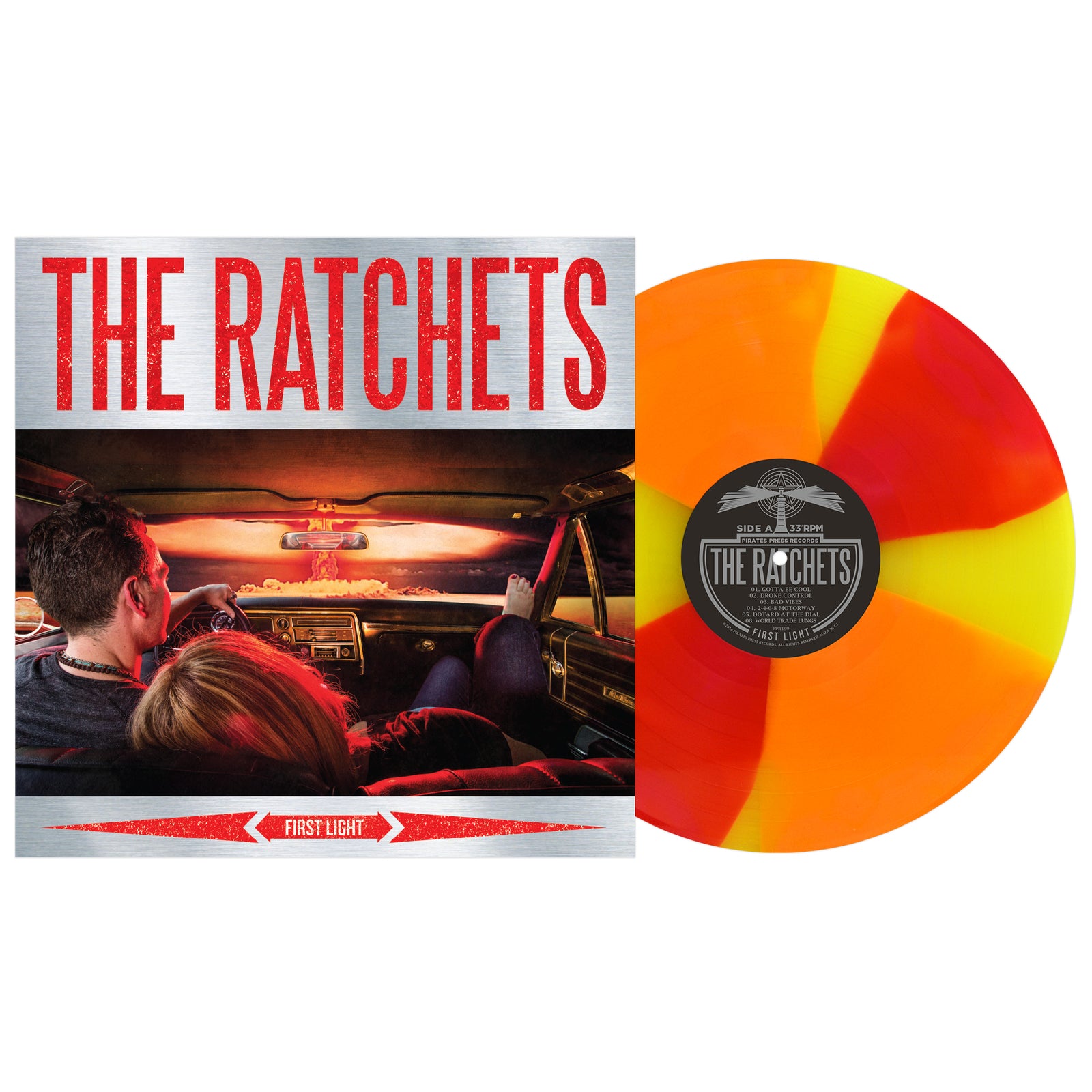 The Ratchets - First Light Yellow W/ Hot Pink/Orange Twist Vinyl LP