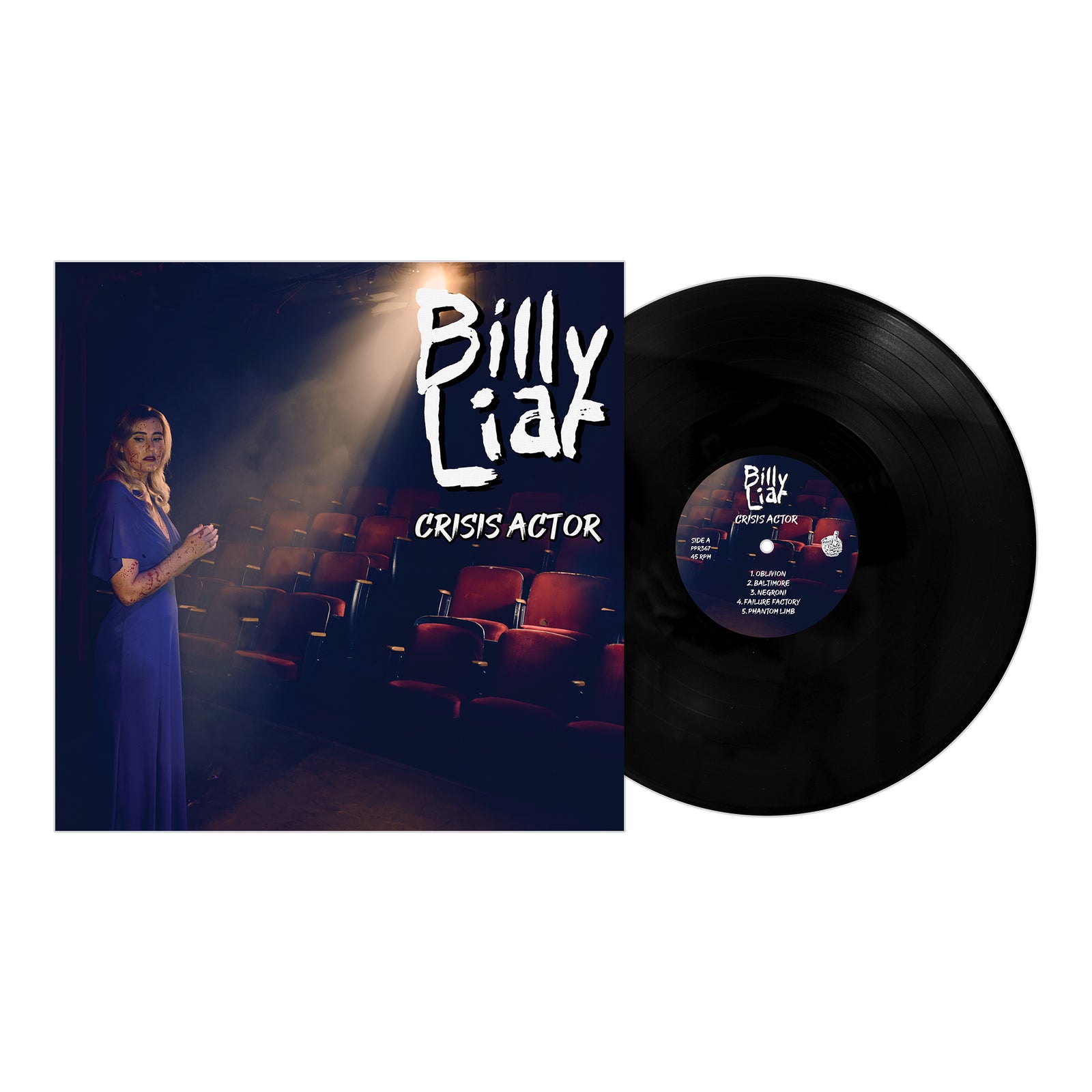 Billy Liar - Crisis Actor Black Vinyl LP