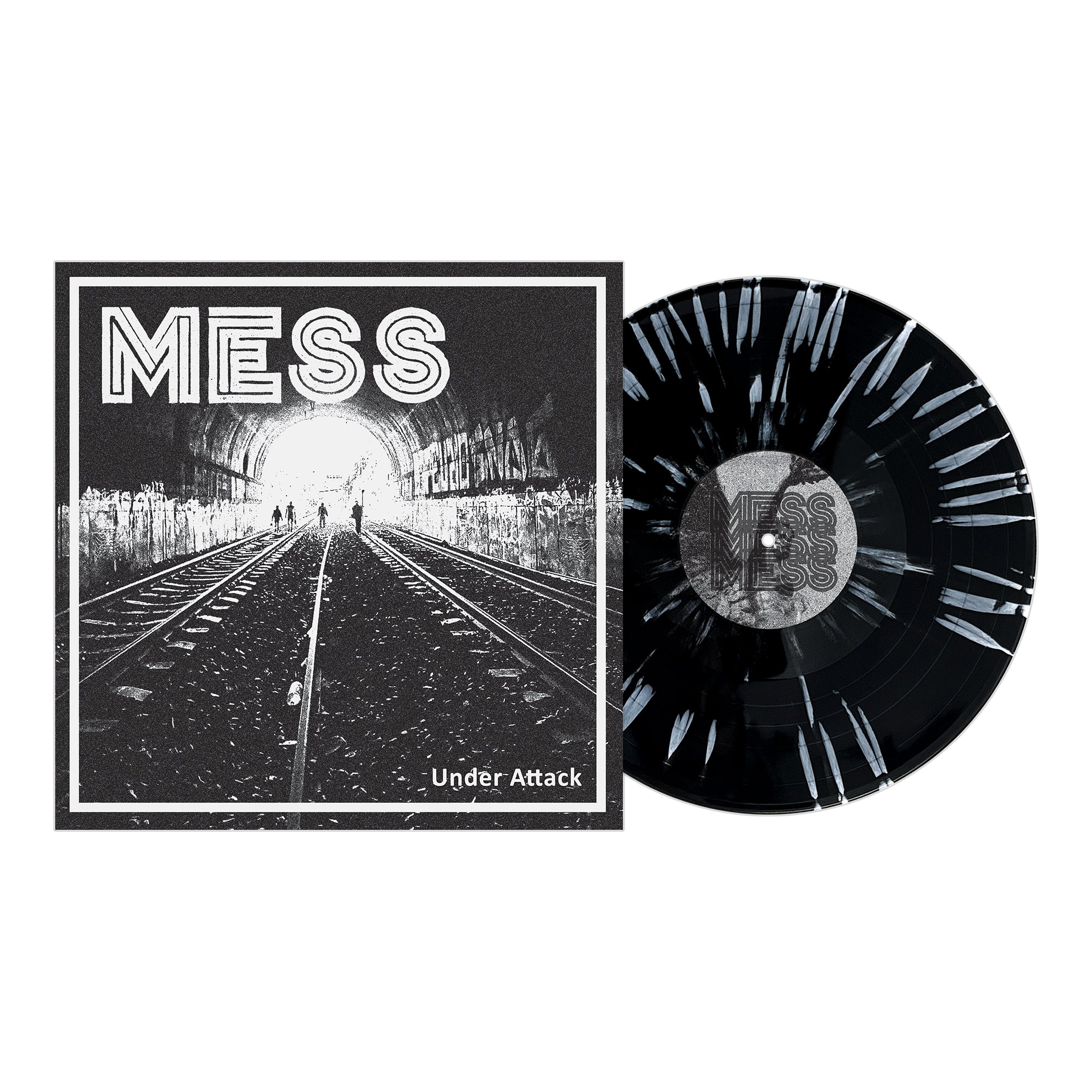 Black & White Splatter Vinyl