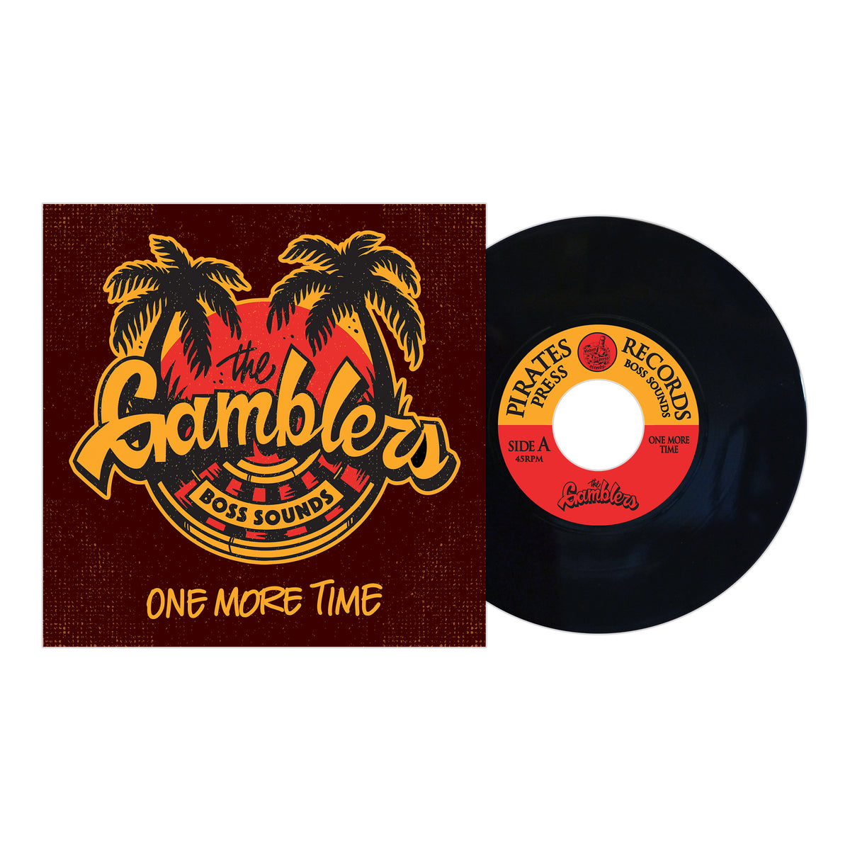 The Gamblers - One More Time - Black - Vinyl 7&quot;