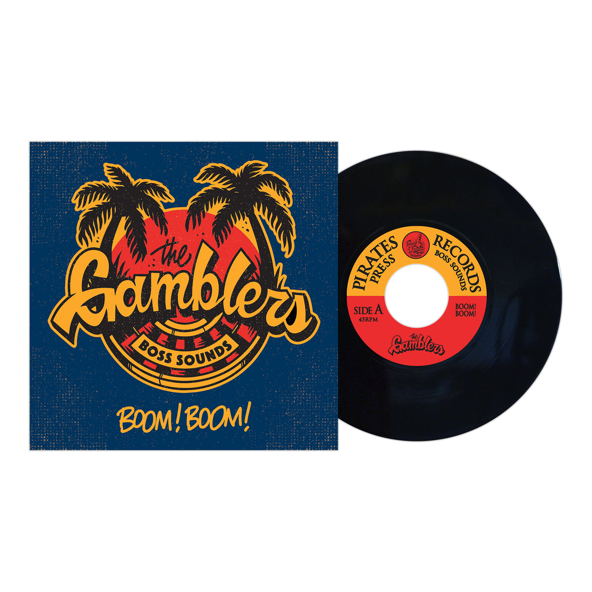 The Gamblers - Boom Boom - Black - Vinyl 7&quot;