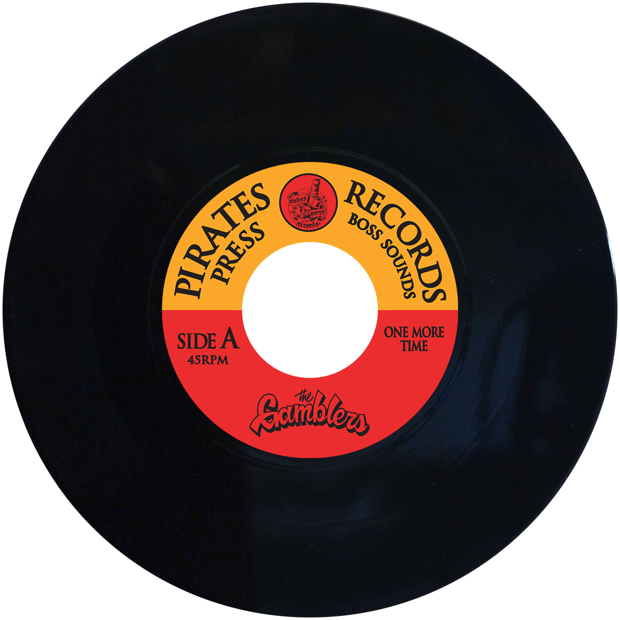 The Gamblers - One More Time - Black - Vinyl 7"