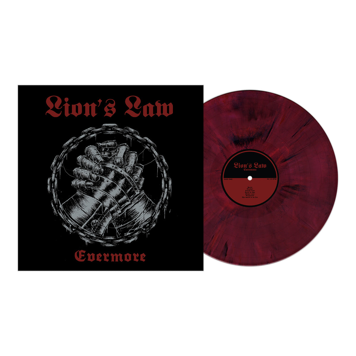 Lion&#39;s Law - Evermore - Red Velvet Marble - Vinyl LP