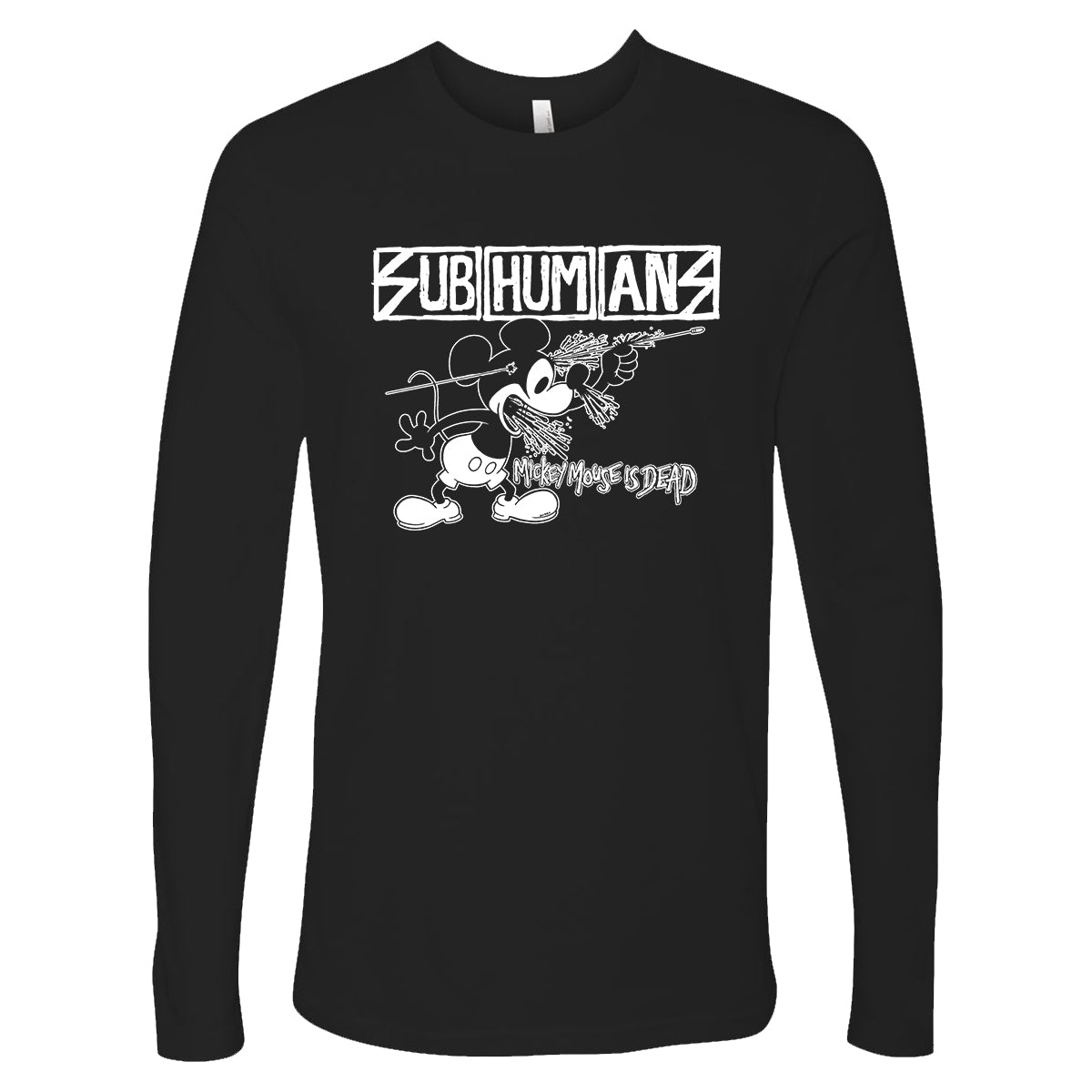 Subhumans - Chris Shary Mickey - Black - Long Sleeve