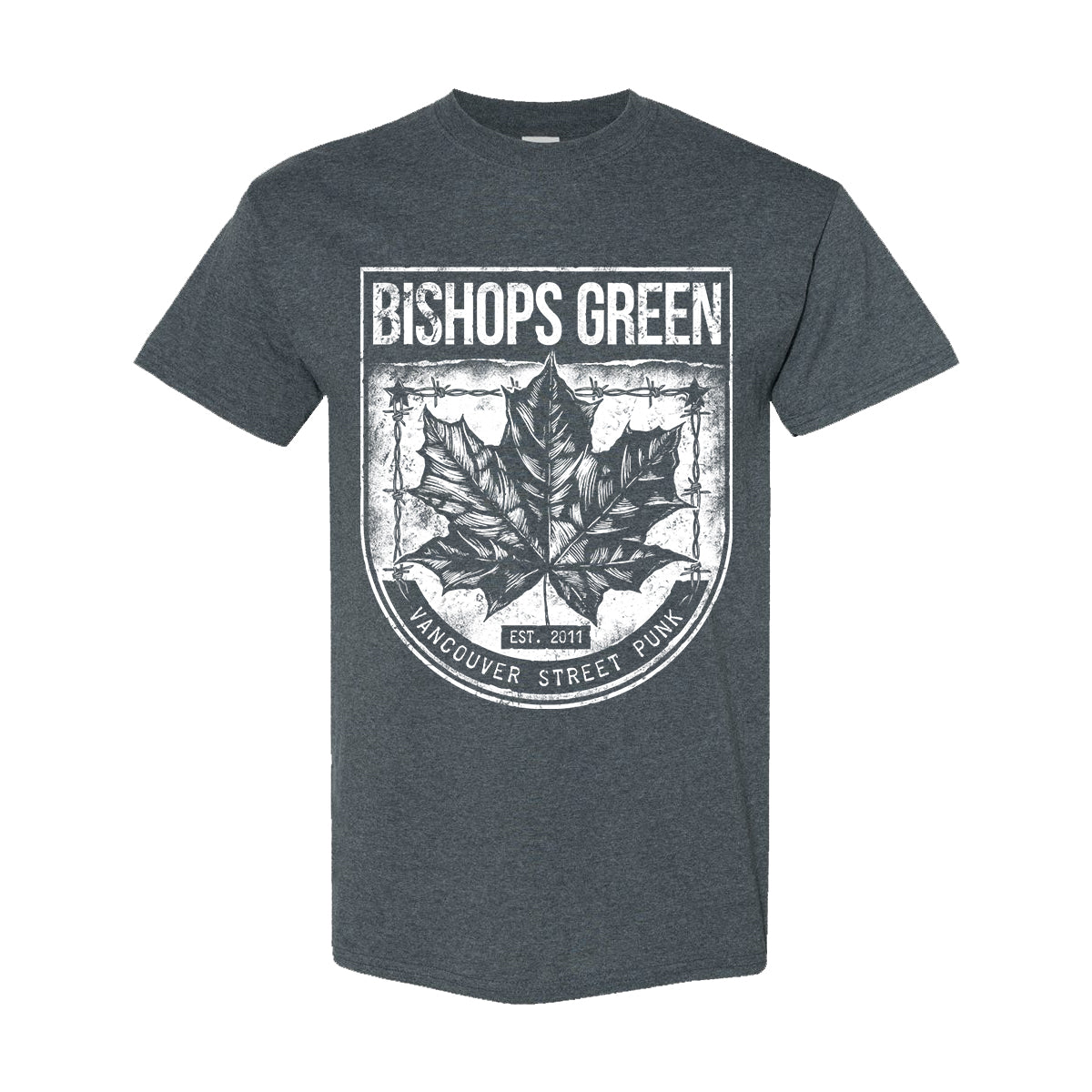 Bishops Green - Vancouver Street Punk - Dark Heather - T-Shirt