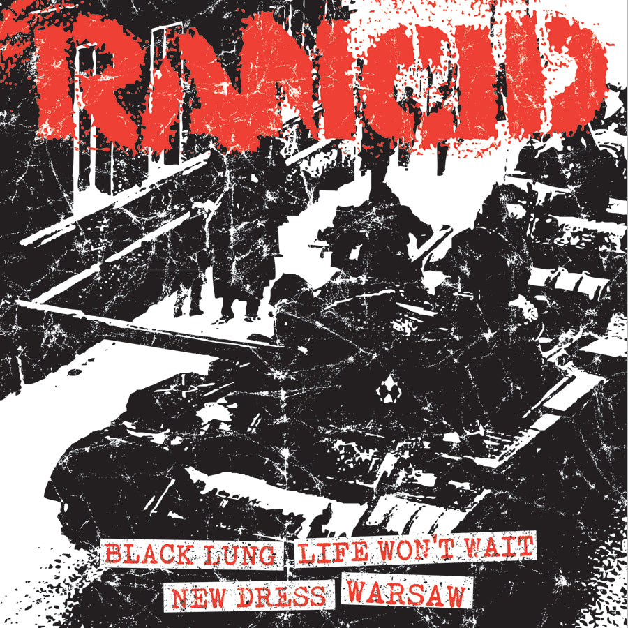 Rancid - Black Lung + Life Won’T Wait / New Dress + Warsaw Black Vinyl 7&quot;