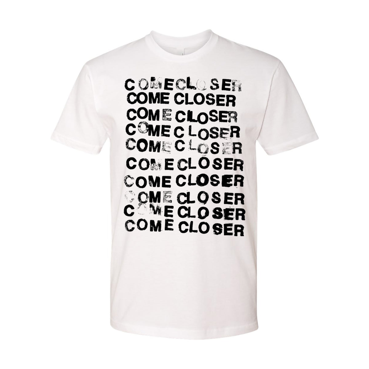 Come Closer - Logo - White - T-Shirt