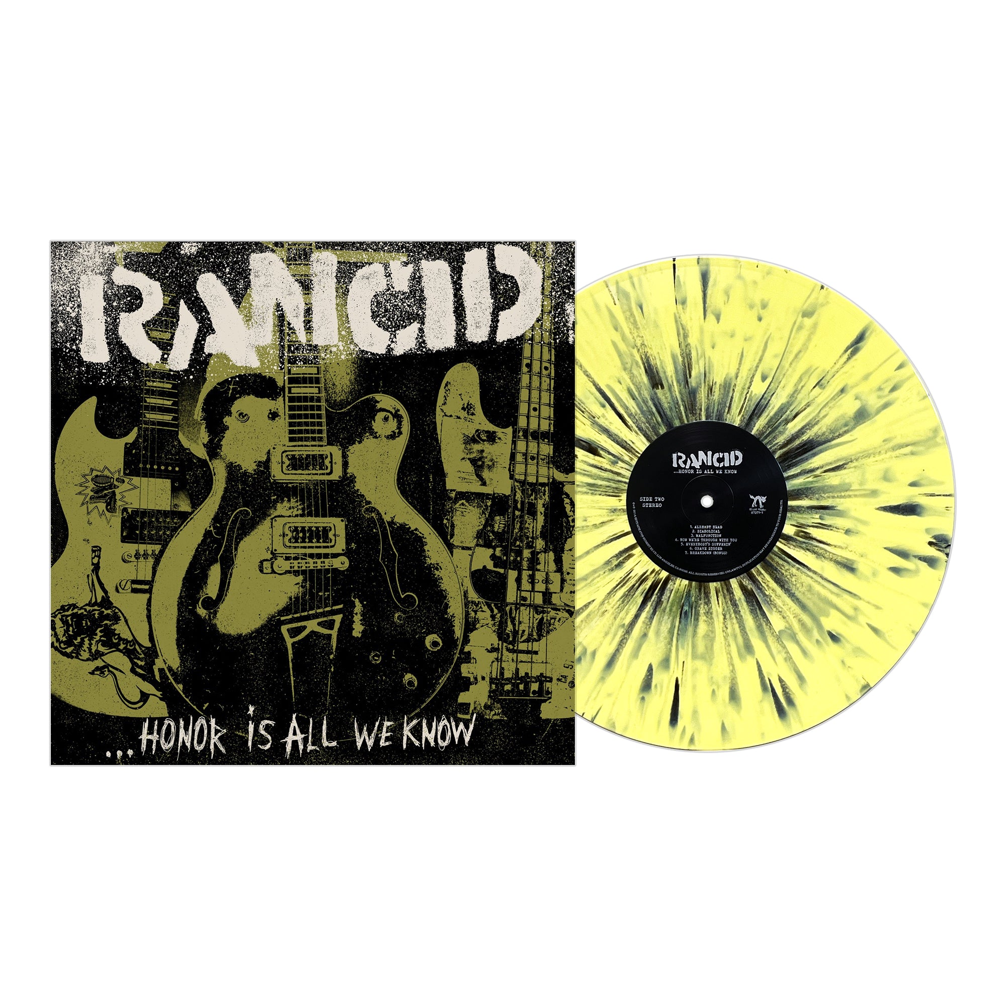 Rancid - Honor Is All We Know - Yellow w/ Black Splatter - Vinyl LP