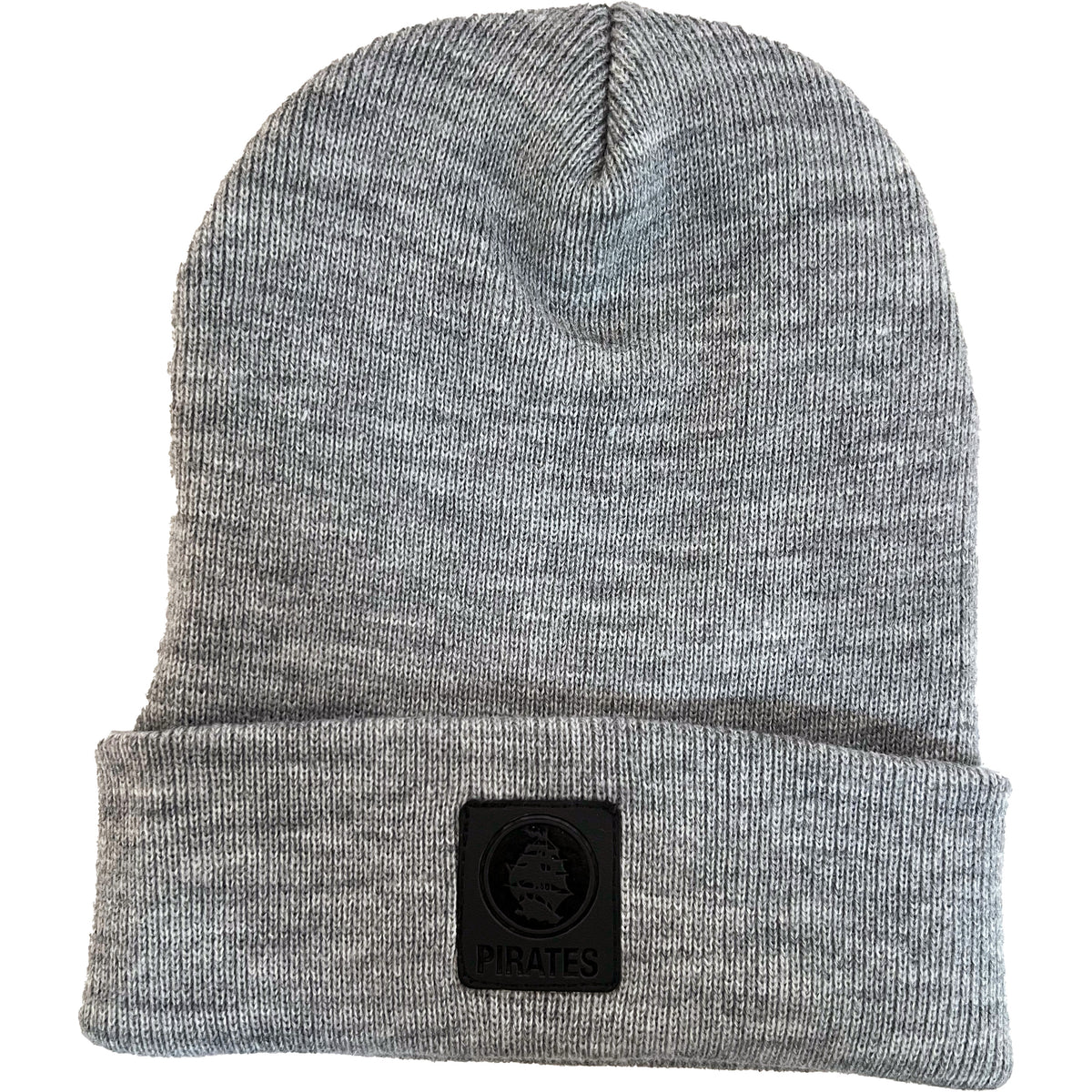 Pirates Press - PP Ship Patch - Cuffed Beanie - Heather Grey