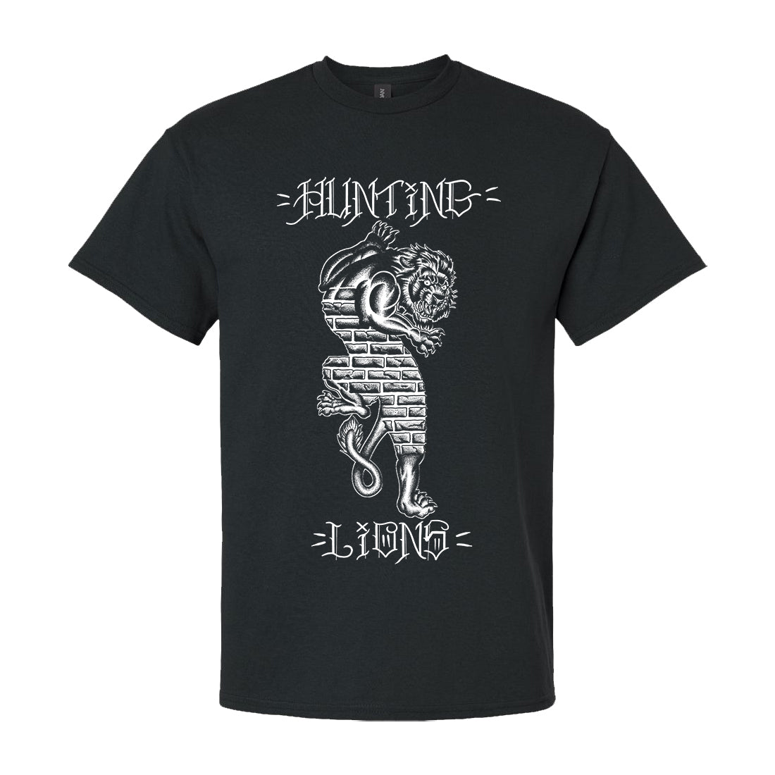 Hunting Lions - 1312 - Black - T-Shirt