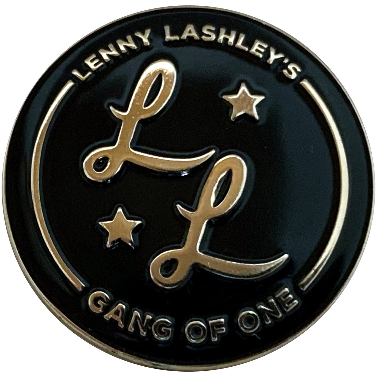 Lenny Lashley&#39;s Gang of One - Logo - 1.25&quot; Enamel Pin