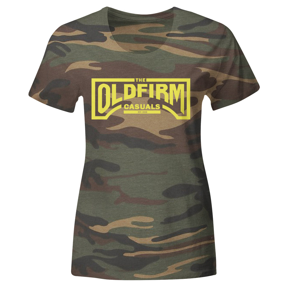 The Old Firm Casuals - Logo - Camo - T-Shirt - Fitted