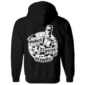 Pirates Press Records - Bottle - Patch - Black - Zip-Up Hoodie