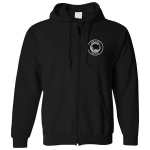 Pirates Press Records - Bottle - Patch - Black - Zip-Up Hoodie
