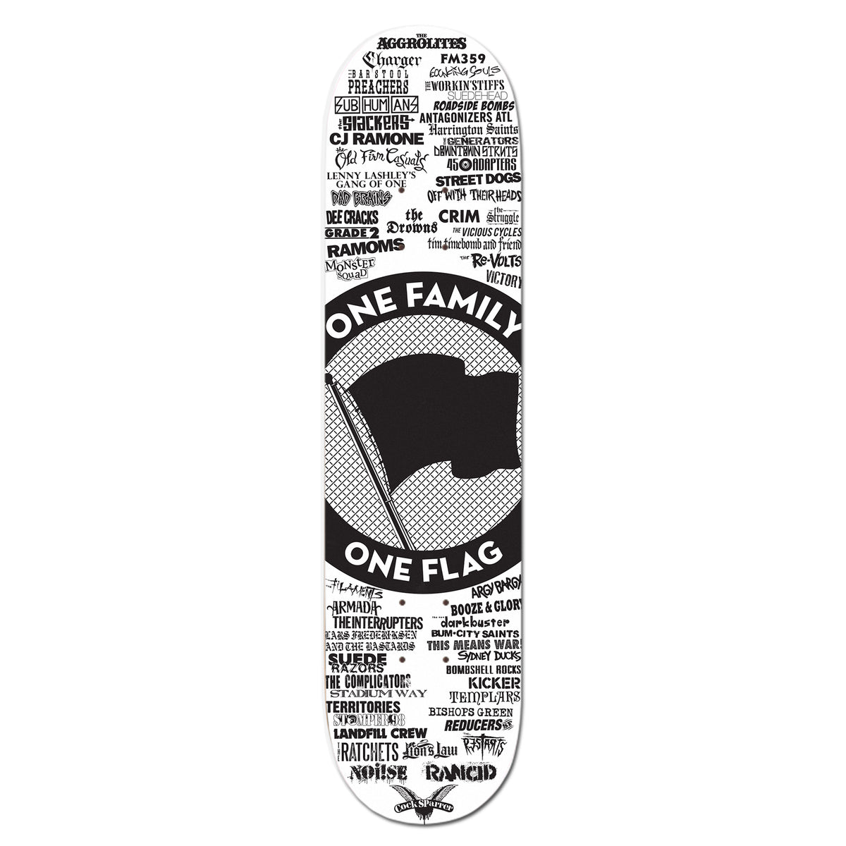 Pirates Press Records - One Family One Flag - Skateboard Deck