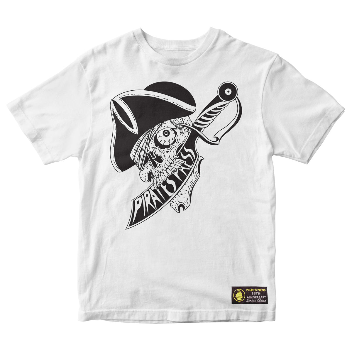 Pirates Press 15th Anniversary - Owen Miller - White - T-Shirt