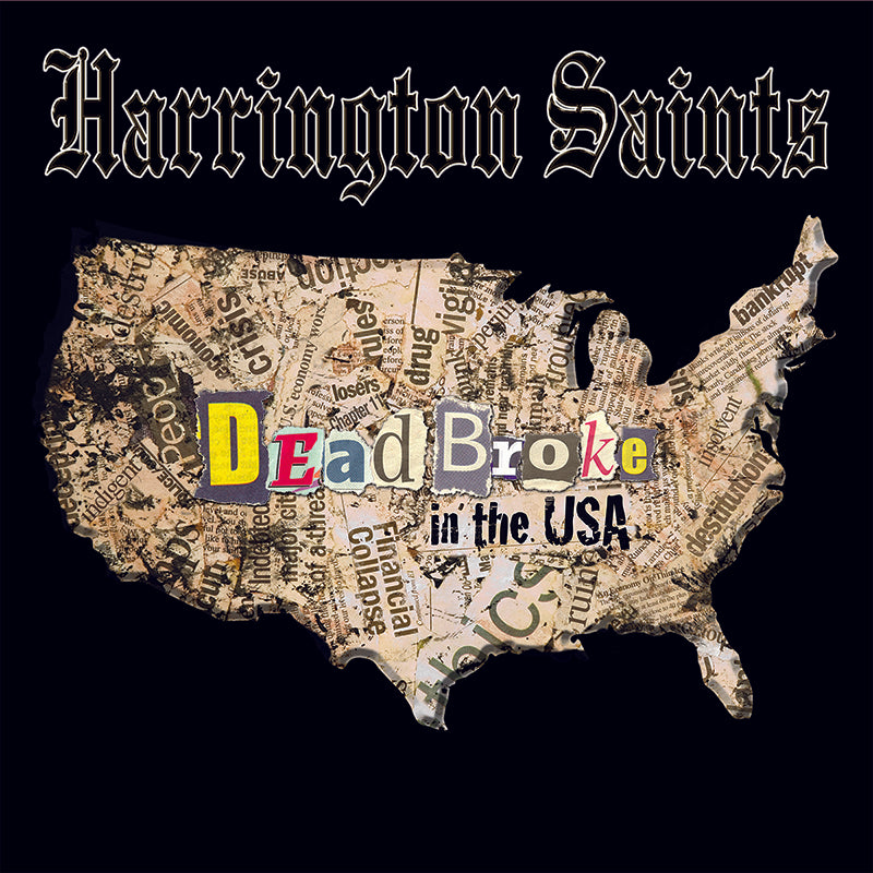 Harrington Saints - Dead Broke In the USA Oxblood Vinyl LP