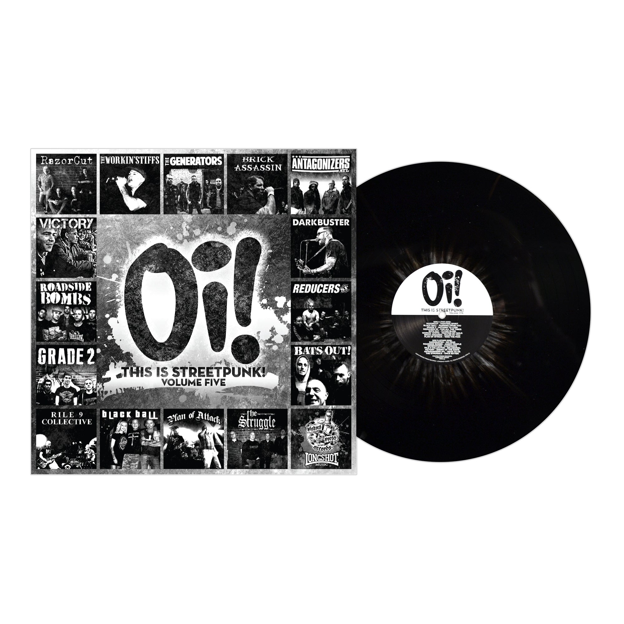 Pirates Press Records - Oi! This is Streetpunk! Vol 5 - Black W/ White