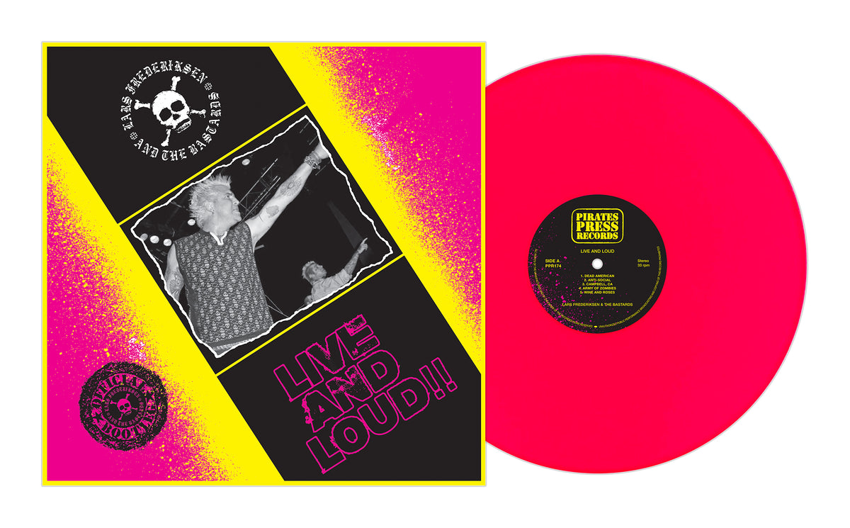 Lars Frederiksen &amp; The Bastards - Live-N-Loud Neon Pink Vinyl LP
