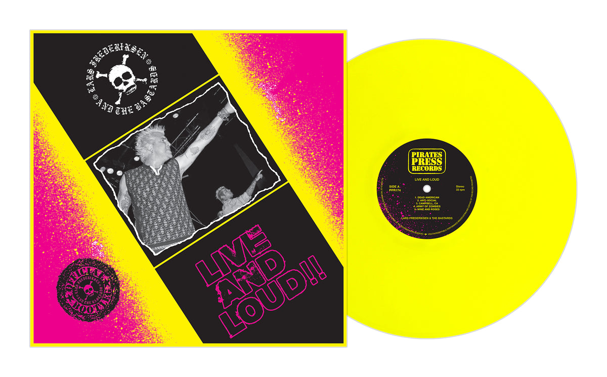 Lars Frederiksen &amp; The Bastards - Live-N-Loud Neon Yellow Vinyl LP