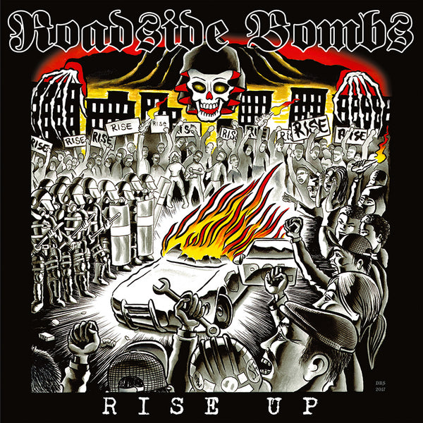 Roadside Bombs - Rise Up Yellow W/ Red, Black & White Splatter