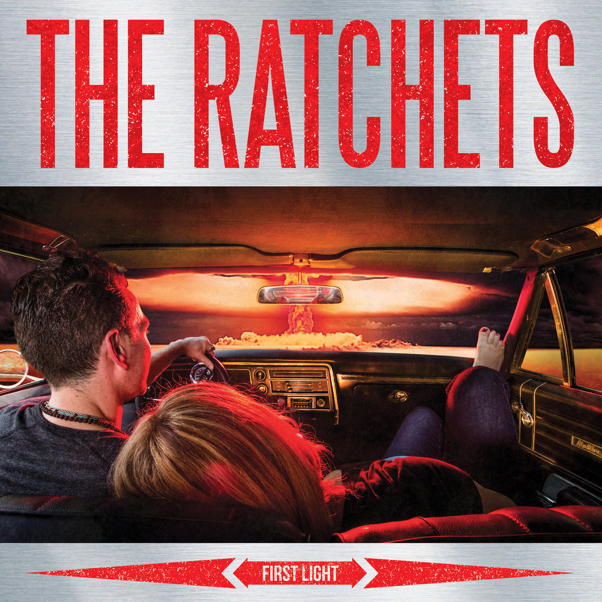 The Ratchets - First Light Yellow W/ Hot Pink/Orange Twist Vinyl LP