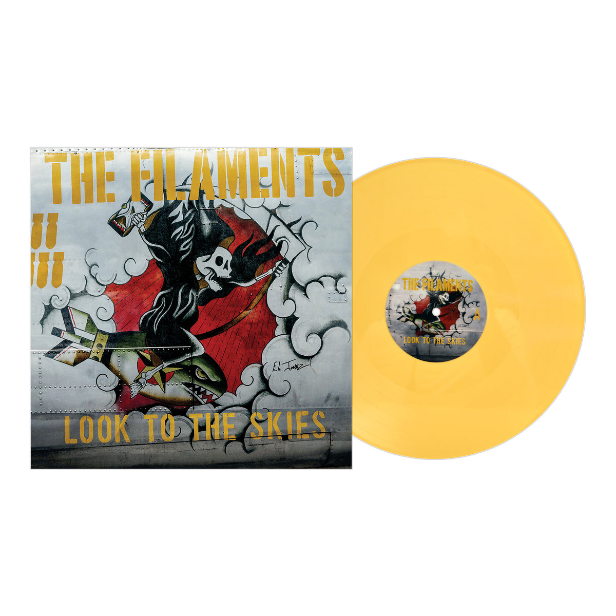 The Filaments - Look To The Skies Mustard Vinyl LP