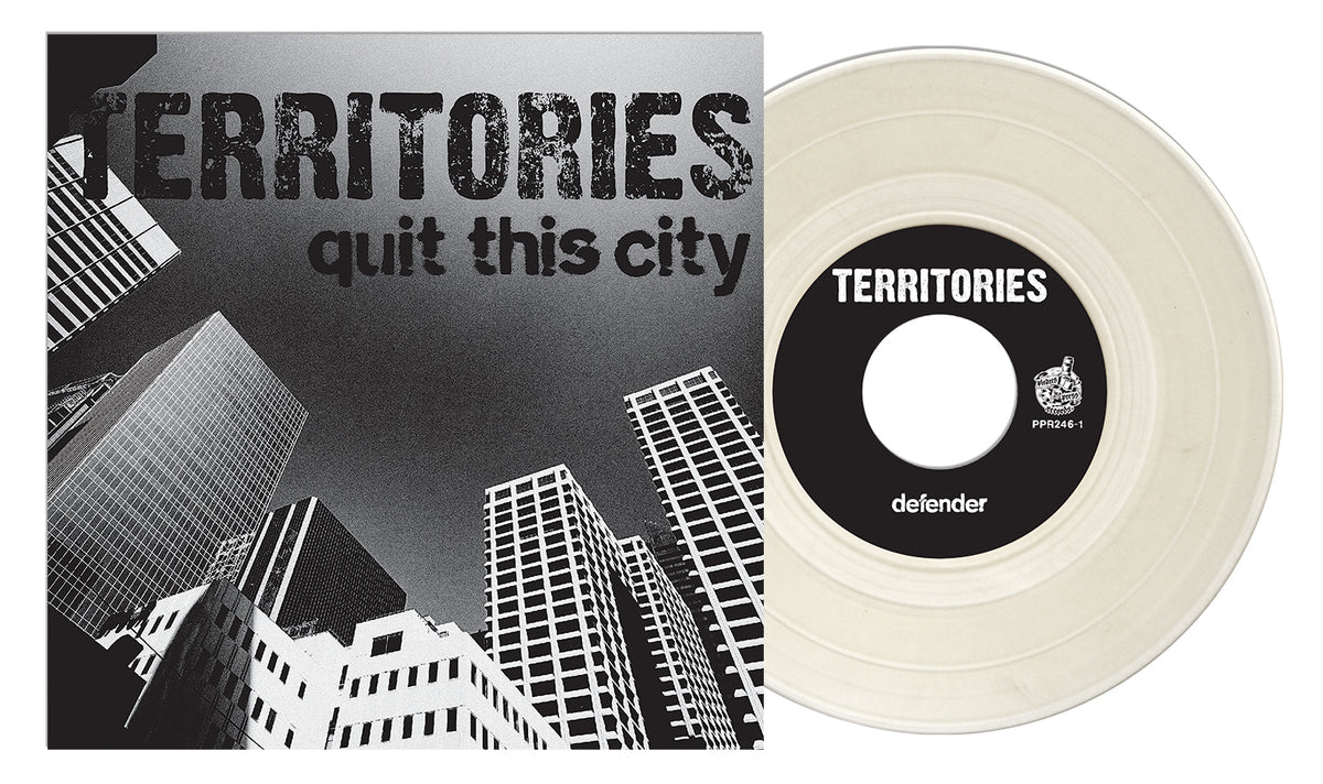 Territories  - Quit This City / Defende Milky Clear Vinyl 7&quot;