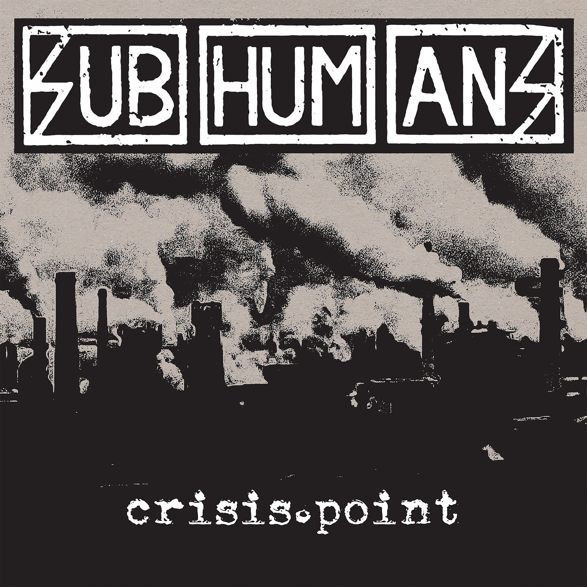 Subhumans - Crisis Point Black & White Galaxy Vinyl LP