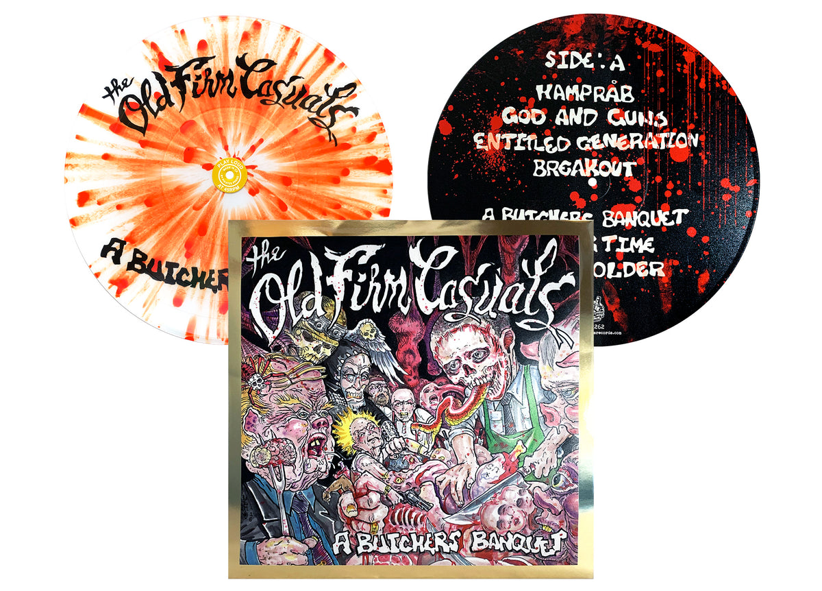 The Old Firm Casuals - A Butcher&#39;s Banquet Clear &amp; Red Splatter