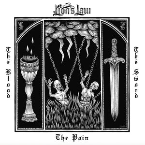 Lion's Law - The Pain, The Blood, and The Sword White W/ Black Pinwheel Vinyl LP