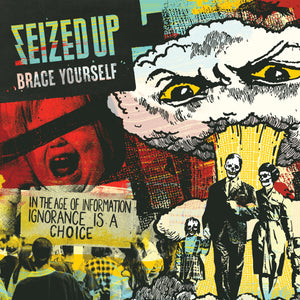 Seized Up - Brace Yourself Piss Yellow & Black Galaxy Vinyl LP