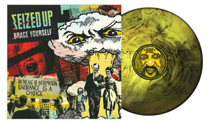Seized Up - Brace Yourself Piss Yellow & Black Galaxy Vinyl LP