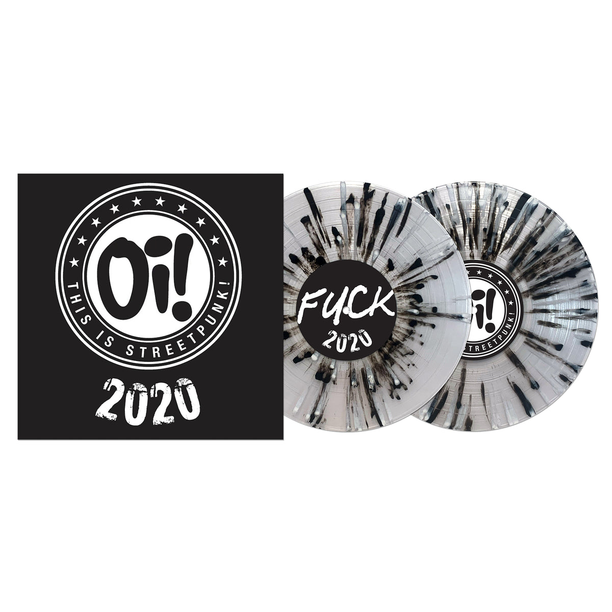 Pirates Press Records’ Oi! This Is Streetpunk 2020 boasts a striking black-and-white cover and two clear splatter LPs, one boldly marked FUCK 2020—an essential pick for any fan of Oi! the Album.