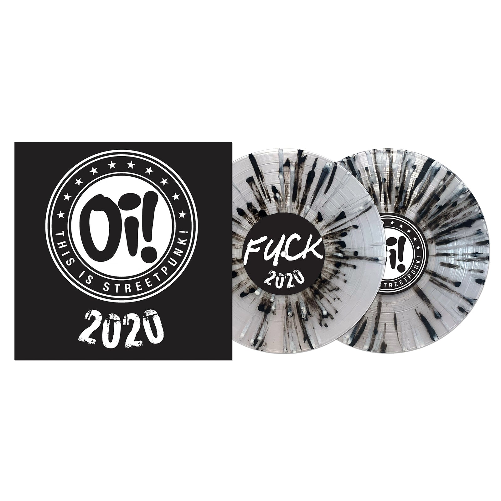 Pirates Press Records’ Oi! This Is Streetpunk 2020 boasts a striking black-and-white cover and two clear splatter LPs, one boldly marked FUCK 2020—an essential pick for any fan of Oi! the Album.