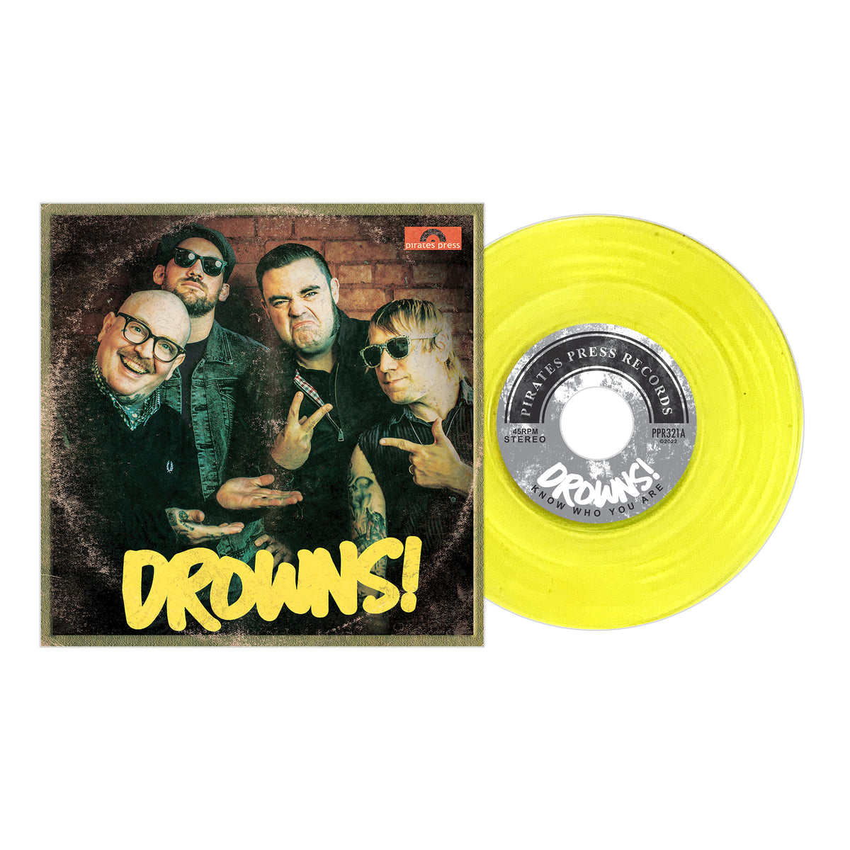 The Drowns - Know Who You Are Yellow Vinyl 7&quot;