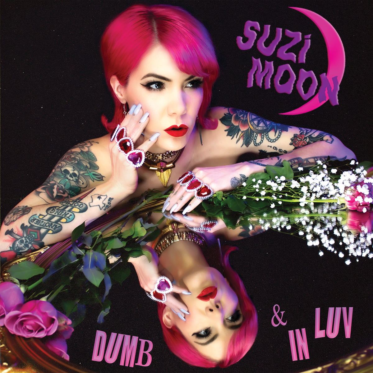 Suzi Moon - Dumb &amp; In Luv Neon Pink Vinyl LP