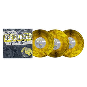 DeeCRACKS - 20 Years. A Frantic Effort Neon Yellow & Black Galaxy Vinyl 3x10"