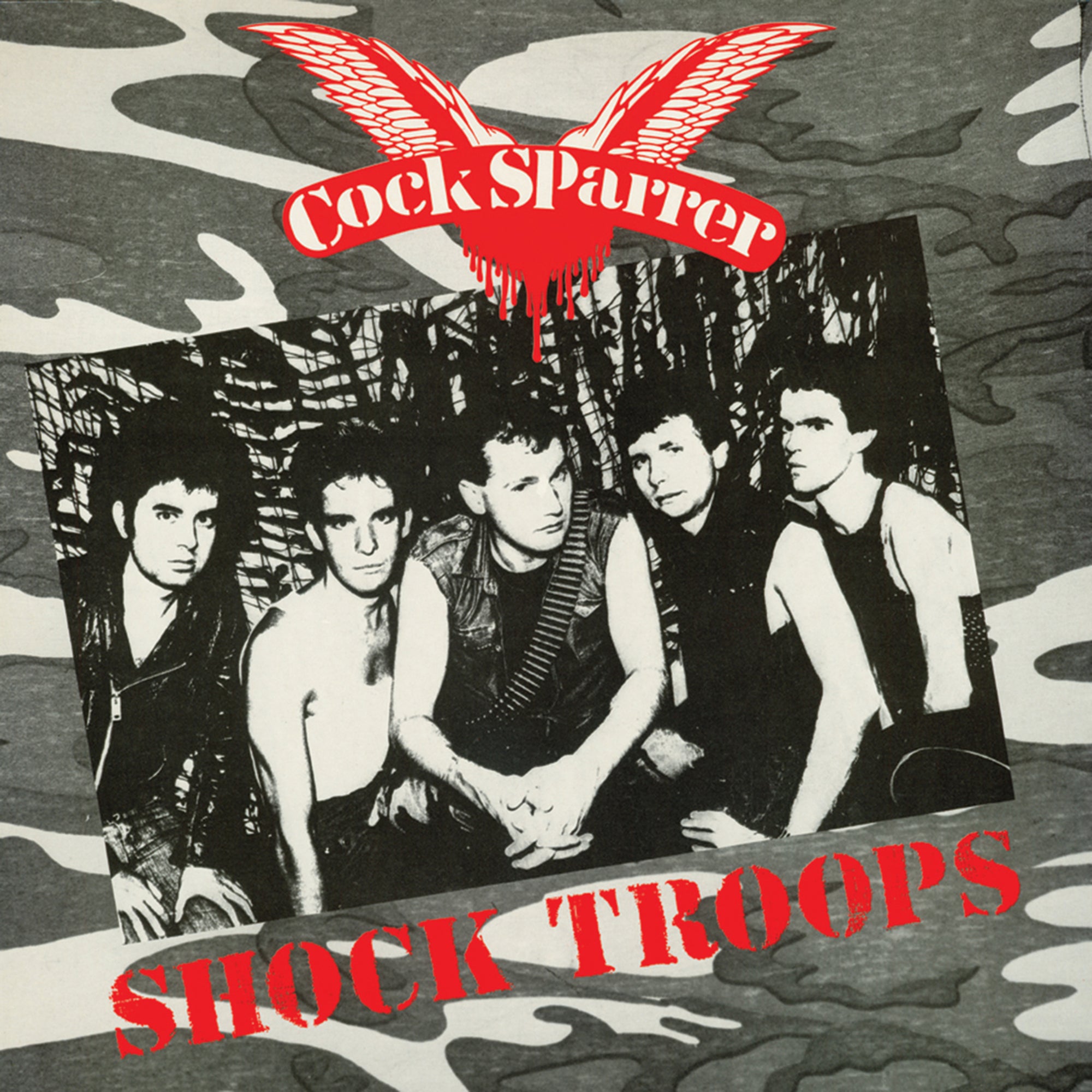 ヤ*ン様 レアCock Sparrer Shock Troops帯付きレコード Cock Sparrer - Shock Troops - Red Ripple - Vinyl LP