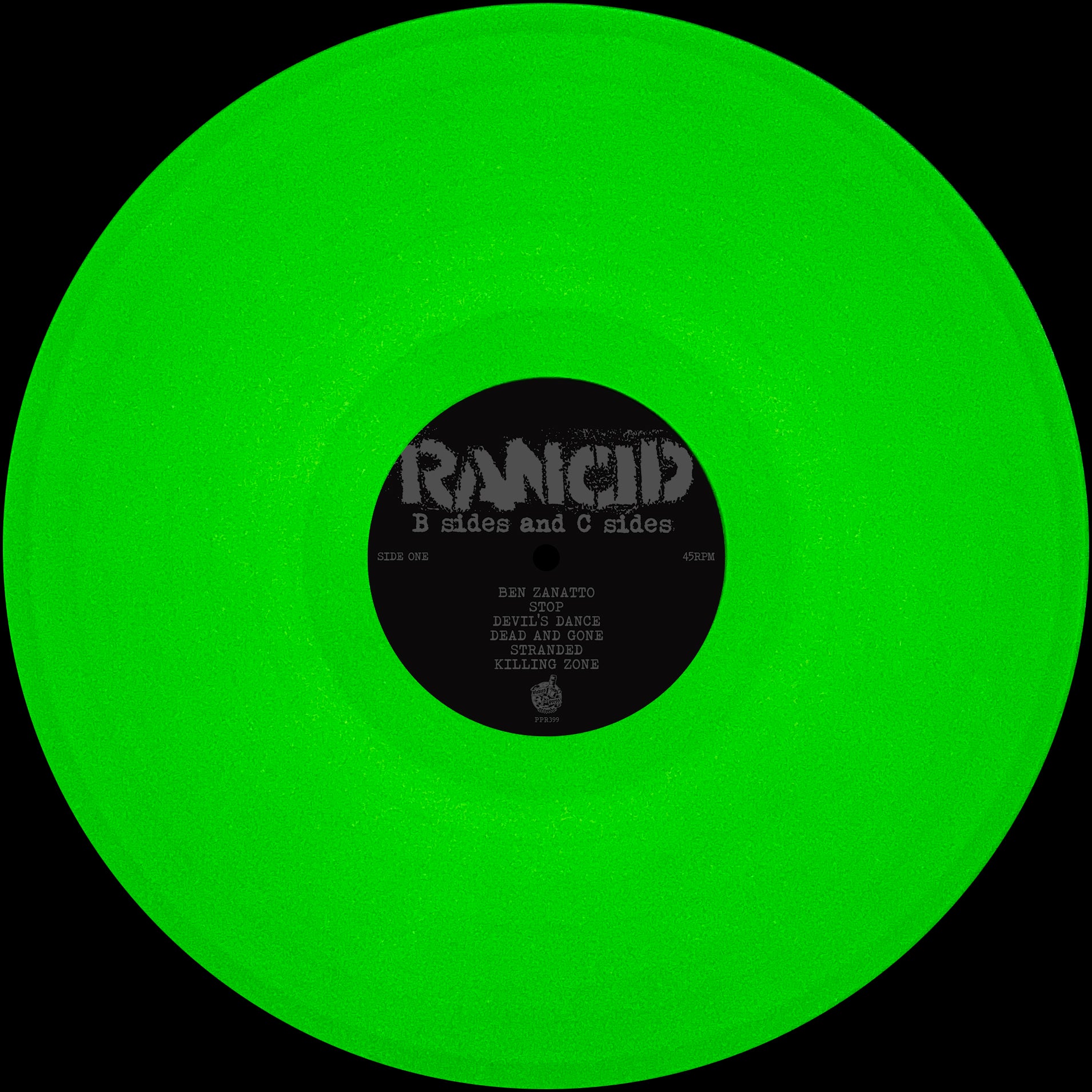 Rancid - B Sides And C Sides - Glow In The Dark - Vinyl LP