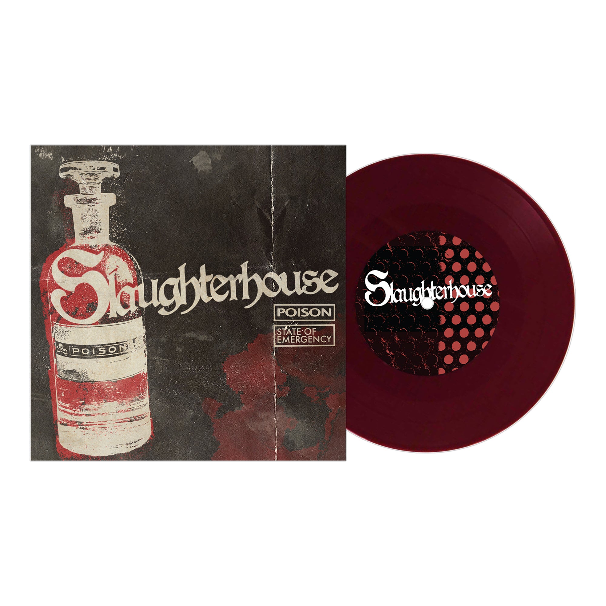 Slaughterhouse / Flores y Fuego - Split - Oxblood - Vinyl 7"