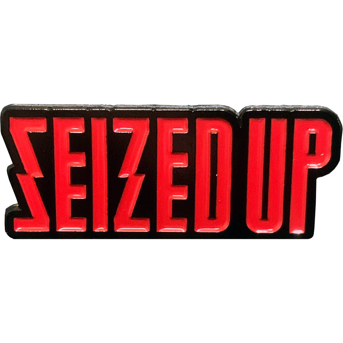 Seized Up - Logo - Enamel Pin - 1.5&quot;