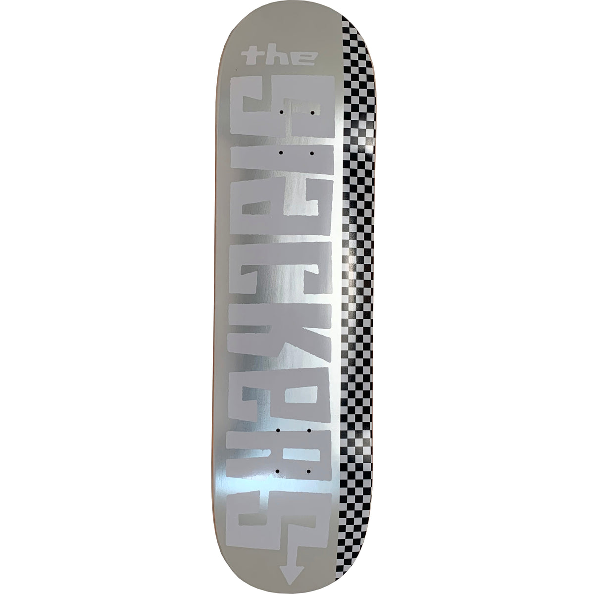 The Slackers - Text Logo on Silver Foil - Skateboard Deck
