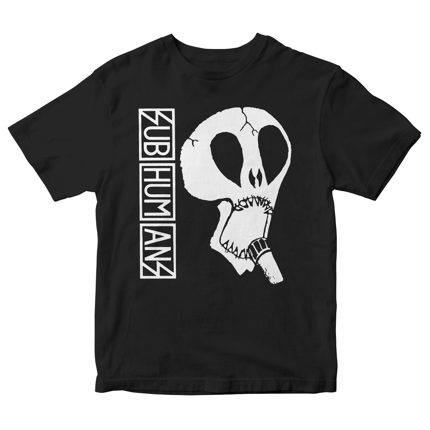 SUB HUMANS スカルデザイン Tシャツ ダークグレー