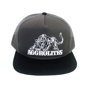 The Aggrolites - Aggropanther - Black w/ Grey Mesh - Otto Snapback Hat