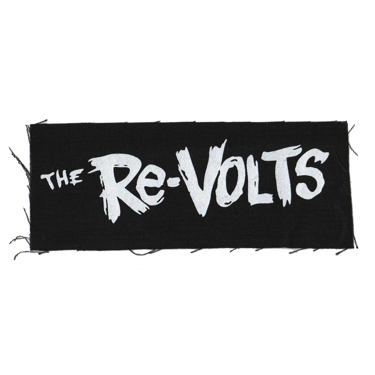 The Re-Volts - Text Logo - Black - Patch - Cloth - Screenprinted - 8&quot; x 3&quot;