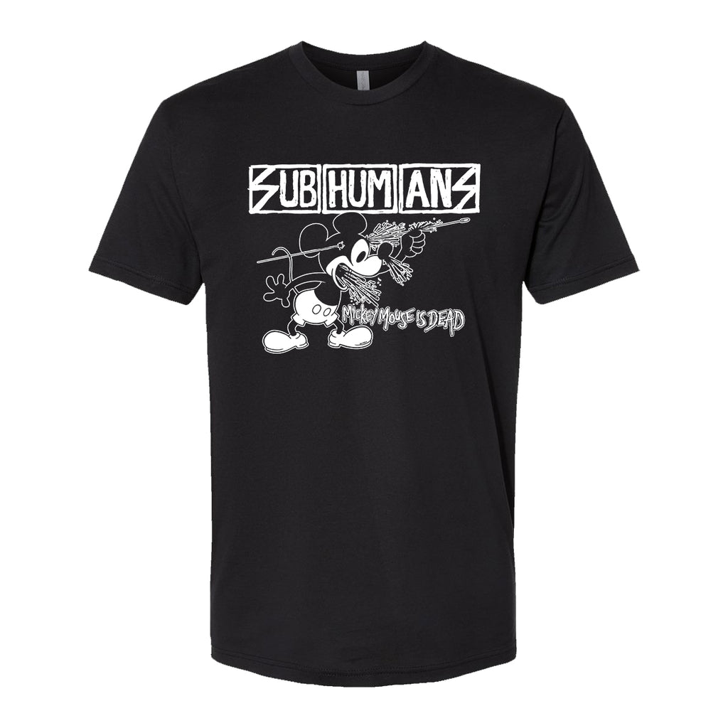 90s 00s SUBHUMANS バンドTシャツ Subhumans - Chris Shary Mickey - Black - T-Shirt - Pirates Press
