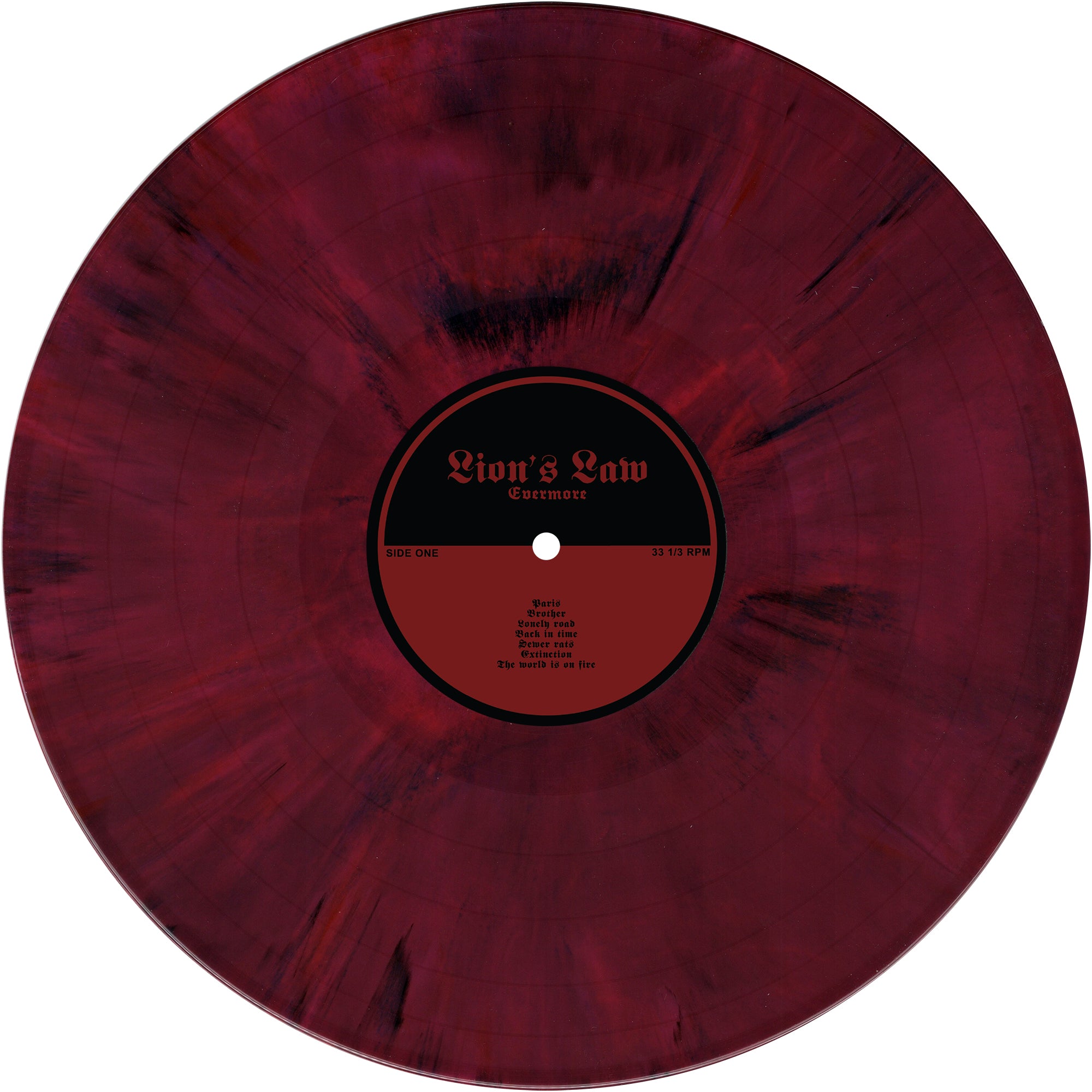 Lion's Law - Evermore - Red Velvet Marble - Vinyl LP