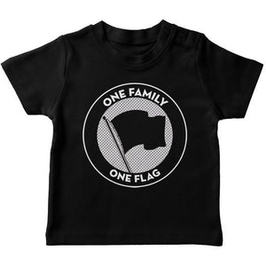 One Family, One Flag Black T-Shirt / Toddler T-Shirt