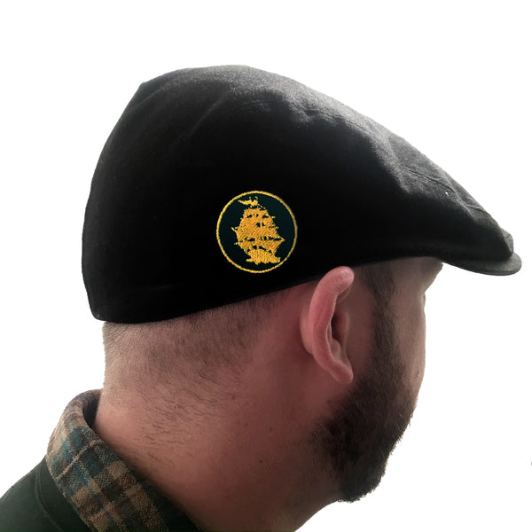 Pirates Press - Circle Logo - Embroidered - (Gold On Black) Black Scally